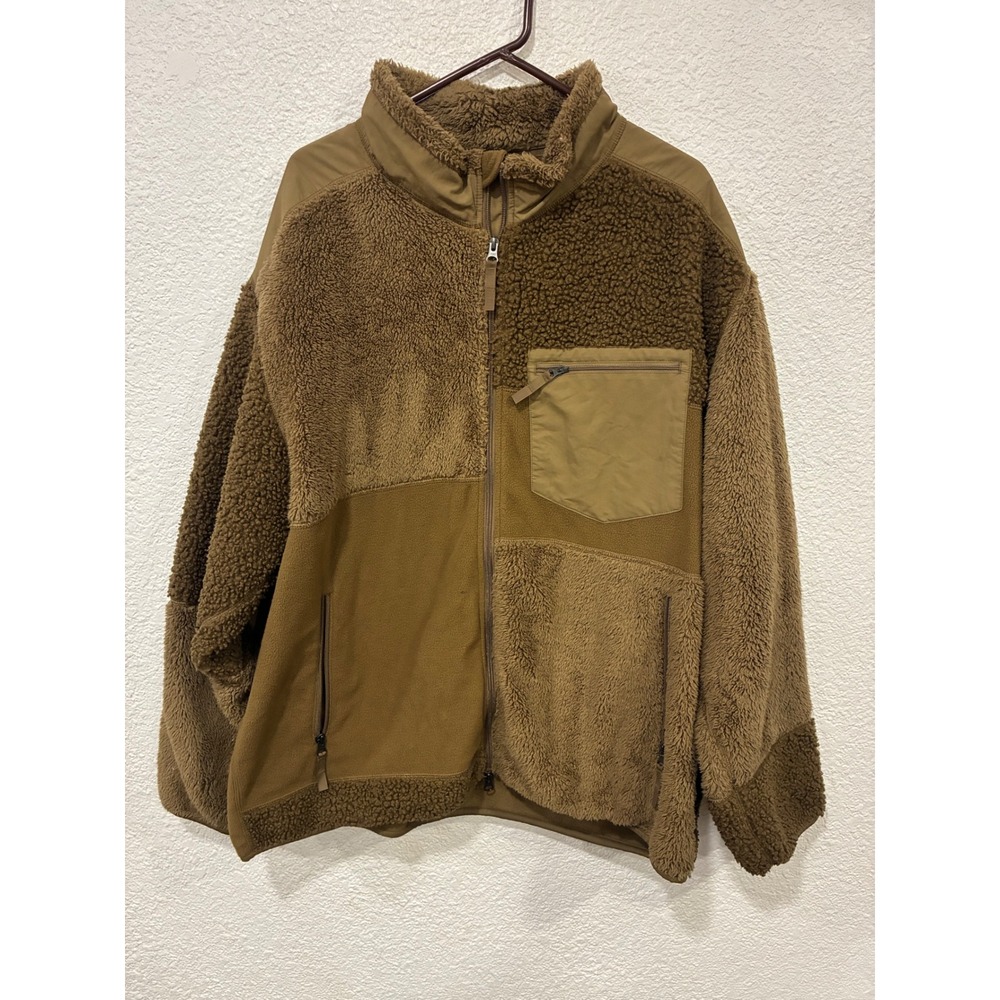 Uniqlo Engineered Garments Combination Fleece Jacket Brown 3XL 341-421998